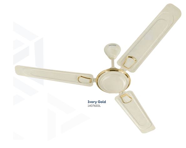 ANCHOR Standard 1200 mm 3 Blades 70 W Ivory Gold Ceiling Fans_0