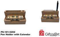wood Brown Office desk Pen Stand_0
