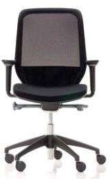 Furnomech Revolving Black Standard Office Chairs_0