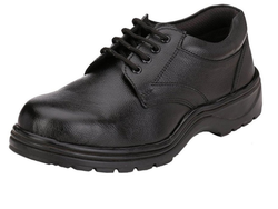 WORTH Leather Steel Toe Safety Shoes Black_0