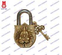 Brass Padlock Type Door Locks MB-3077K_0