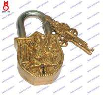 Brass Padlock Type Door Locks MB-3077E_0