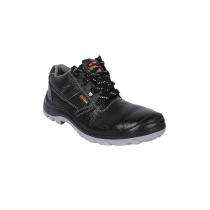 Hillson Soccer PU Steel Toe Safety Shoes Black_0