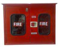 FIREAGE Mild Steel Double Door Fire Hose Cabinet 750 x 600 x 250 mm 15 m_0