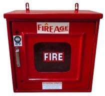 FIREAGE FRP Single Door Fire Hose Cabinet 675 x 425 x 250 mm 15 m_0