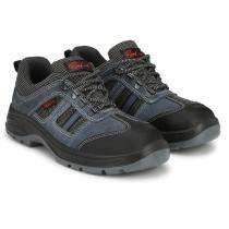 RAMER RMRB01 Suede, Tango Textured Leather Polymer Comfort Strip Toe Safety Shoes Blue_0