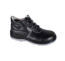 AXIS AX 11 Leather Steel Toe 200 J Safety Shoes Black_0