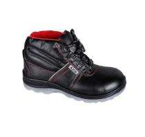 AXIS AX 1115 Leather Steel Toe 200 J Safety Shoes Black_0