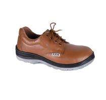 AXIS 1101 BR Leather Steel Toe 200 J Safety Shoes Brown_0