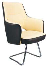 Nicewood Visitor Black and Cream 985 x 635 x 605 mm Fabric Office Chairs_0