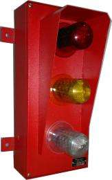DEEPTRONICS 440V AC Sounder Strobe NO SOUND REB, AMBER, BLUE_0