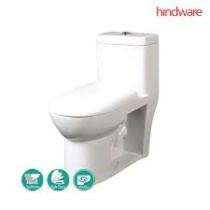 Hindware EWC with Seat Cover and Flush Vega Floor_0