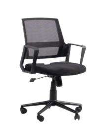 MOOD OF WOOD Revolving Black 1080 x 635 x 605 mm Mesh Office Chairs_0