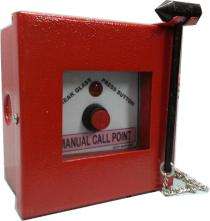 DEEPTRONICS Manual Call Point DEEP-MCP-MS Conventional Call Point 24V DC WEATHER PROOF METAL SHEET 220 Ohm_0
