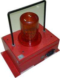 DEEPTRONICS 230V AC Sounder Strobe NO SOUND Red_0