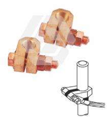 SPEEDWELL Gunmetal / Bronze L clamp 600 A 20 mm Earth Clamps_0