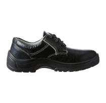 Suede Leather Rubber Toe Safety Shoes Black_0