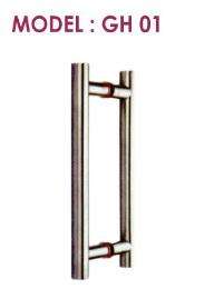 RLX Stainless Steel (25 x 350 mm) H Shape Door Handles Satin Stainless Steel GH01_0