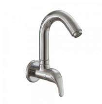 Plumber Bathware Chrome Plated Sink Cock with Swivel Spout Faucet KORINA KNA-2107_0
