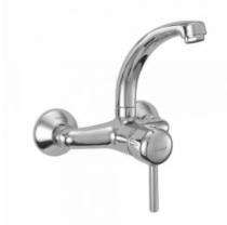 Plumber Bathware Chrome Plated Sink Mixer with Swivel Spout Faucet AZTEC AZT-3166_0