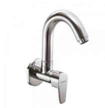 Plumber Bathware Chrome Plated Sink Cock with Swivel Spout Faucet AURA ARA-2107_0