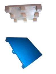 Omtex PVC Solid Deck 1200 x 1200 x 160 mm Pallets_0