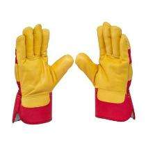 Mallcom Canadian Grain Leather Safety Gloves 6 - 11 inch_0