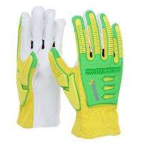 Mallcom Knuckle Protection Grain Leather Safety Gloves 6 - 11 inch_0