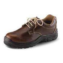 Leather PU Toe Safety Shoes Black_0