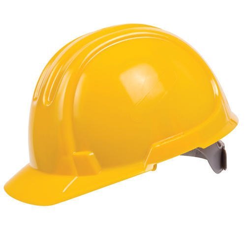 Plastic Yellow Air Ventilated Safety Helmets_0
