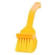 Plastic Wash Basin Cleaning Brush Plastic Handle Yellow_0