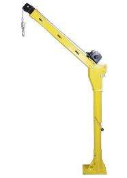 Apex 2 ton Motorized Floor, Pillar Mounted Jib Crane_0