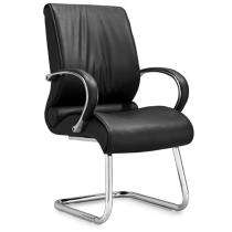 Visitor Black 1080 x 635 x 605 mm Stainless Steel and Fabric Office Chairs_0