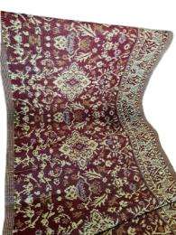 Floor Mats Printed Polypropylene 6 x 6 ft Red_0
