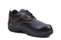 JBW GARUD Synthetic Leather Steel Toe Safety Shoes Black_0