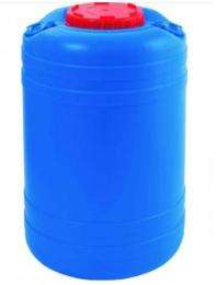 Plastic Industrial Drum 50 Ltrs. Blue Half Open Top_0