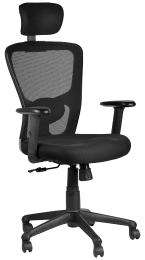 Chair World Revolving Black 1300 x 450 x 490 mm Mesh Office Chairs_0