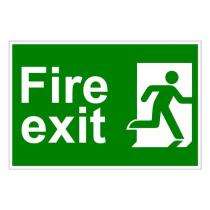 Fire Safety Signages Wall Retro Vinyl_0