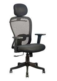 NGFC Revolving Black 500 x 530 x 2300 mm Breathable Mesh Office Chairs_0