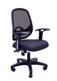 NGFC Revolving Black 570 x 570 x 900 mm Fabric, Nylon Plastic Office Chairs_0