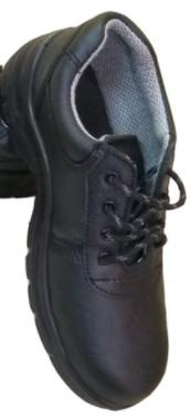 Real Leather Composite Toe Safety Shoes Black_0