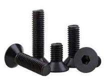 MUNDADA M12 x 55 Countersunk Flat Hex Socket Head Bolt 10.9 DIN 7991 Plain Black_0