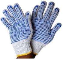 Dotted Cotton Safety Gloves 16 inch_0