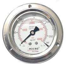 MICRO Pressure Gauge 0 - 280 psi 3/8 inch BSP_0