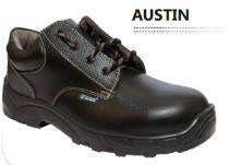 Zain AUSTIN Buff Grain Leather Steel Toe Safety Shoes Brown_0