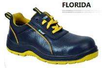 Zain FLORIDA Buff Grain Leather Steel Toe Safety Shoes Black_0