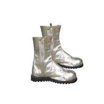 Aluminized Plain Toe Safety Shoes Silvery White_0