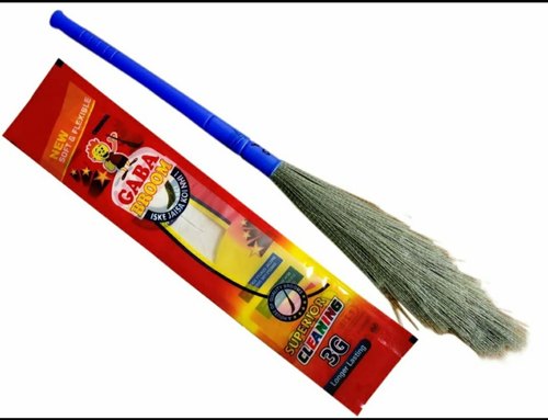 Gaba Plastic Soft Floor Broom 42 Inch Blue_0