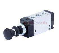 Aluminium Anodized 1/2 inch 3/2 Way Push Pull Solenoid Valves 2AD-PR-4_0