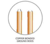 NFPL CE 1012 Copper Bonded Rod Cold Drawn Steel 10 ft Earthing Electrodes_0